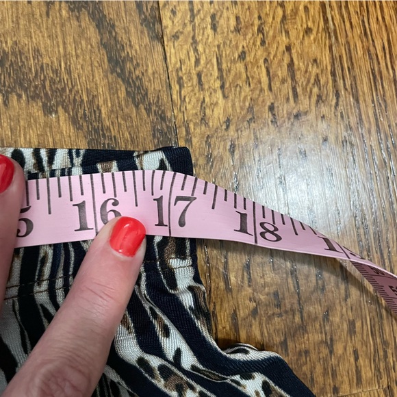 Chico's Black and Brown Animal Print Wide Leg Pants - Picture 6 of 8